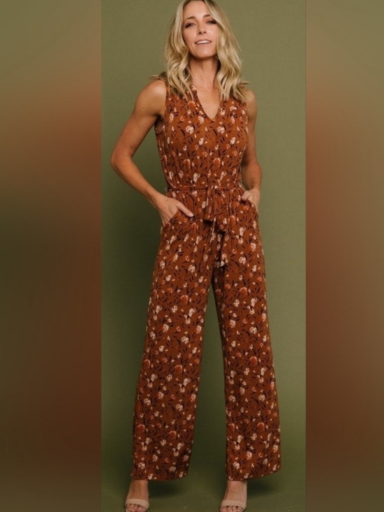 Baltic Born Pants - Baltic Born Grove Tank Jumpsuit in Copper Multi